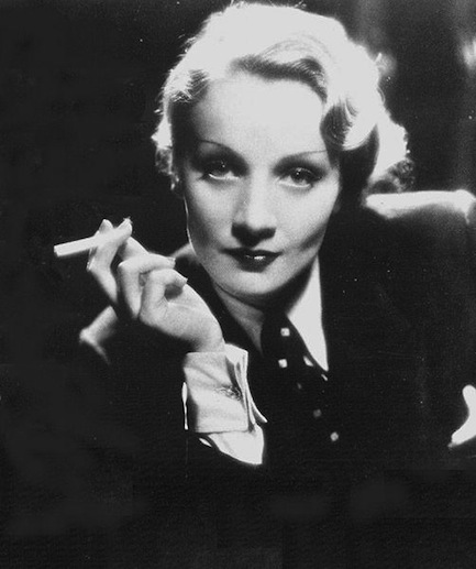 Marlene Dietrich in a men's suit Marlene Dietrich in a men's suit
