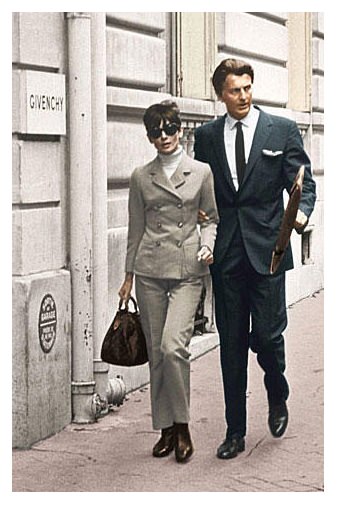 Audrey Hepburn with Hubert de Givenchy