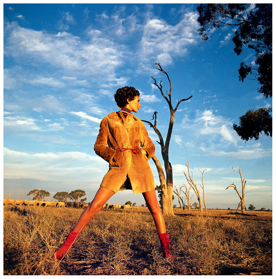 Marisa Berenson pictured in Australian Vogue in September 1967