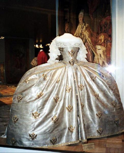Catherine the Great's Coronation Gown - Armoury Museum Moscow