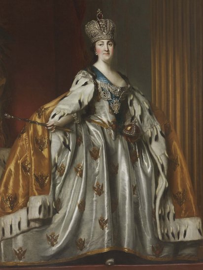 Coronation Portrait of Catherine the Great, by Vigilius Erkisen