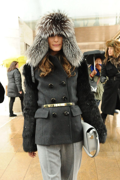 Olivia Palermo is an avid fur fashionista