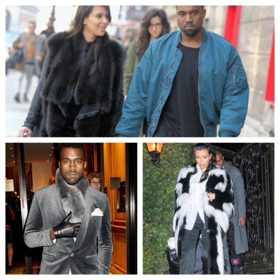 Young trend setting celebs like Kim Kardashian and Kanye West consistently sport chic fur looks Animal Rights Goes Wrong | Things That Make You Go Hmmm…