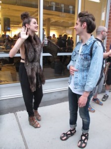 Carles and admirer (Photo by Pregnant Goldfish) Vintage Furs, Always A Must | HIPSTER VALUES