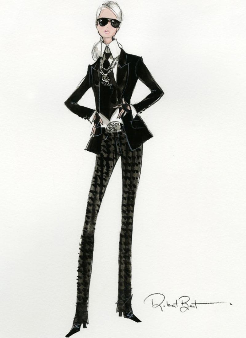 The Mattel special edition Barbie Lagerfeld