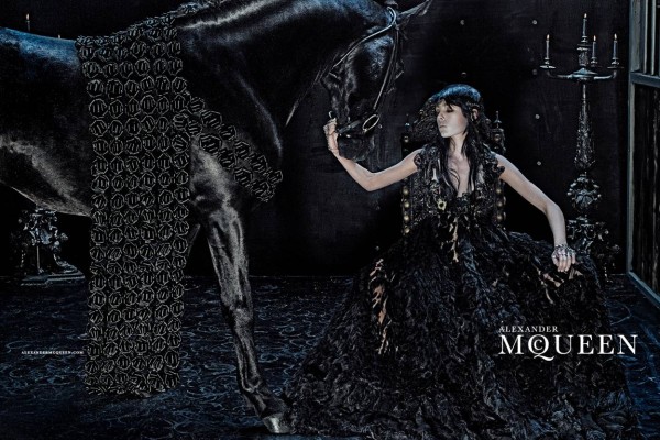 Edie Campbell fronts  Alexander McQueen Fall 2014-Winter 2015 Campaign photographed by Steven Klein 