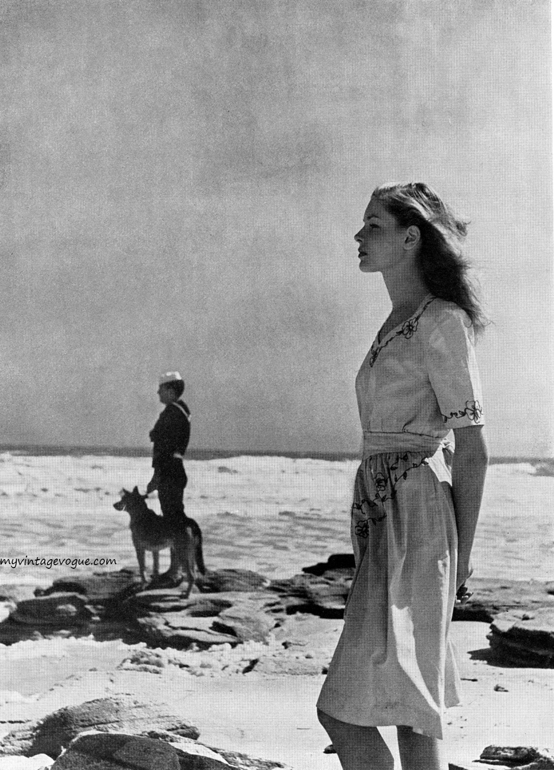 Lauren Bacall, Harper's Bazaar, May 1943. Photo by Louise Dahl-Wolfe.