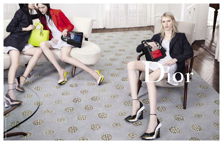 Julia Nobis, Feifei Sun, Helena Severin and Kasia Jujeczka for Dior - Fall 2014-Winter 2015 Campaign, photographed by Willy Vanderperre