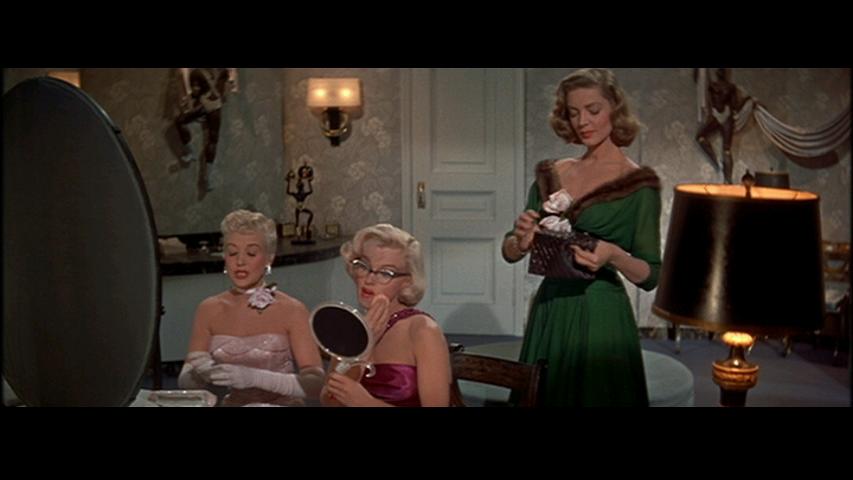 Iconic scenes from the 1953 film "How to marry A Millionaire"