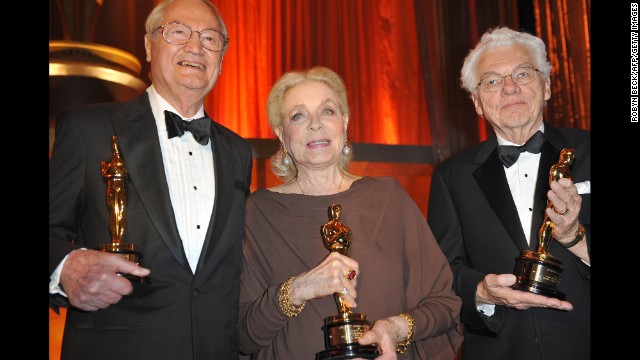 Roger Corman, Lauren Bacall and Roger Willis at the Academy of Motion Picture Arts and Sciences inaugural Governors Awards in 2009