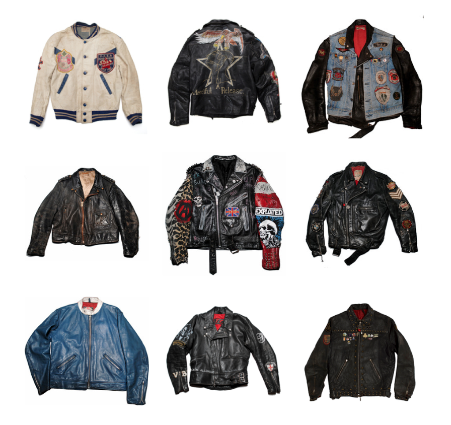 Selection of rare Vintage leather jackets from The Quality Mending Company (www.TheQualityMendingCo.com)