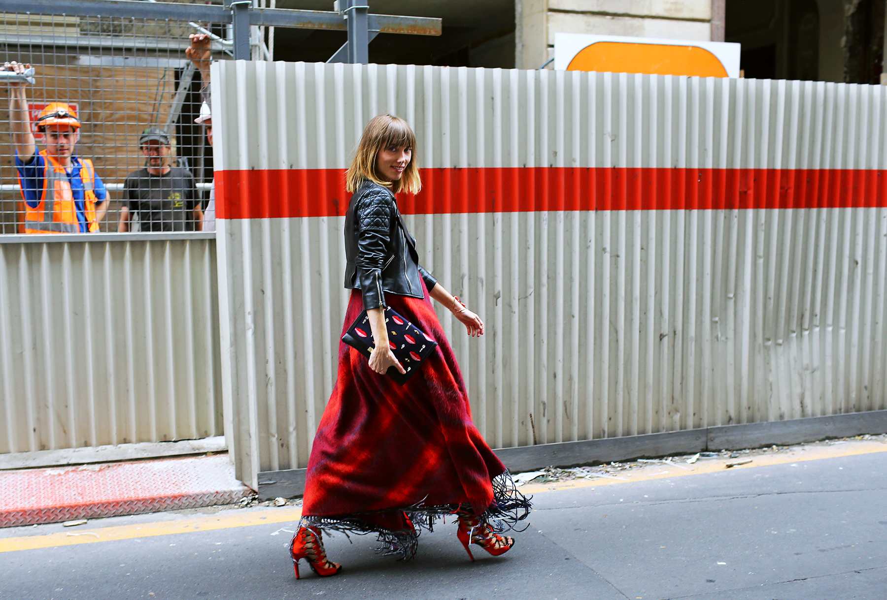 Street Style during Haute Couture Fall 2014-Winter 2015. Anya Ziourova. Photog by Phil Oh