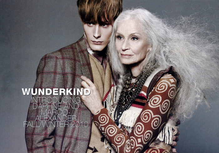 Daphne Selfe and Marco-Alexander fronting the Wunderkind campaign