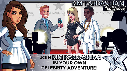 The "Kim Kardashian: Hollywood" app 