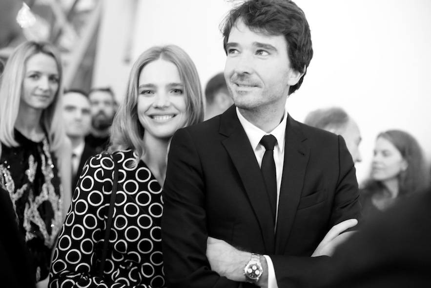 Natalia Vodianova and Antoine Arnault at the Fondation Louis Vuitton opening.