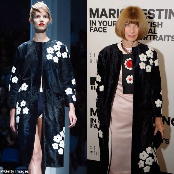 Who wore it Better? Anna Wintour smells the daisy in Prada