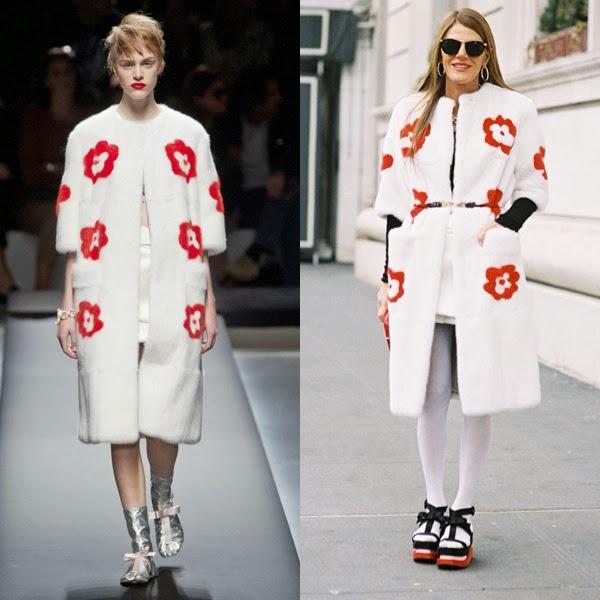 Who wore it best? Anna Dello Russo in a Prada fur coat