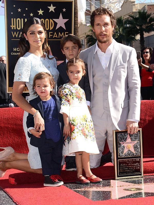 Matthew McConaughey and family dressed to the nines as he received a star on the Hollywood Walk of Fame