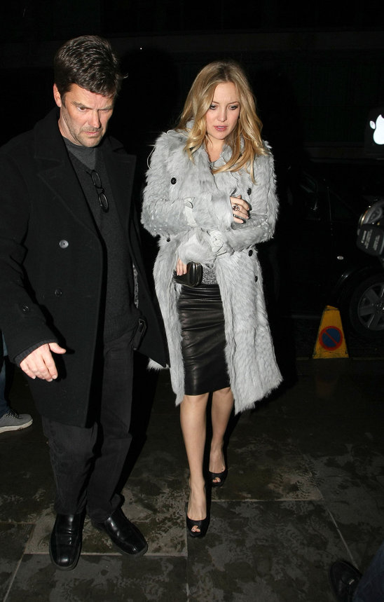 Kate Hudson looks sophisticated in her greys while out for the evening.