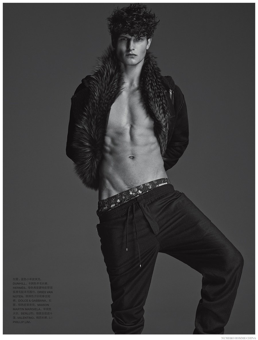 John Todd in Numero Homme China, fall-winter 2014 edition