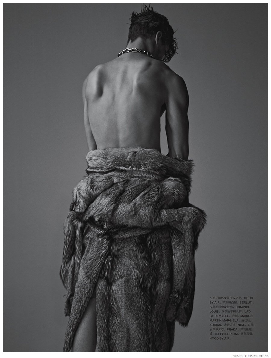 John Todd in Numéro Homme China, fall-winter 2014 edition