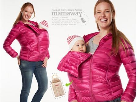 Maternity and Nursing down jacket by MAMAWAY
