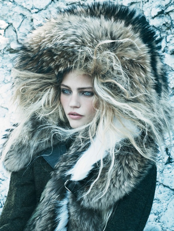 Many of the fall 2014 editorials are featuring models bundles and cocooned in Nordic inspired fur looks