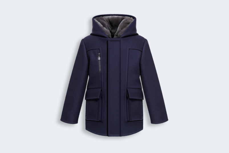 Cashmere Parka with Fox Fur Lining for boys - Baby Dior - Fall 2014-Winter 2015