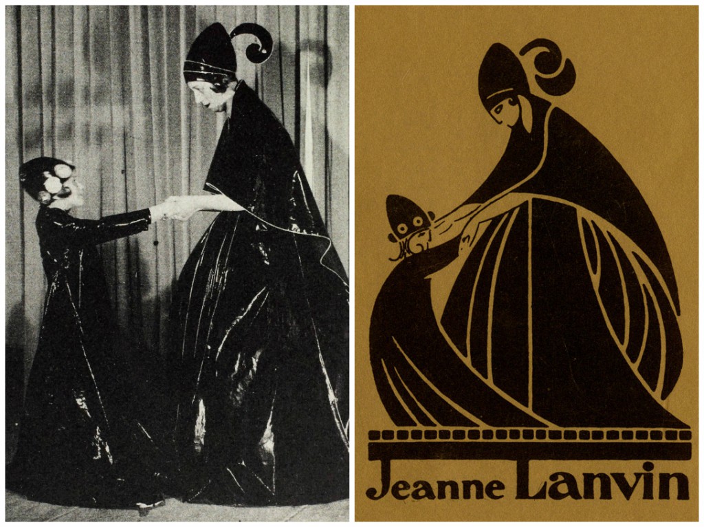This photograph of Jeanne Lanvin and her daughter, Marguerite inspired the Lanvin Logo.
