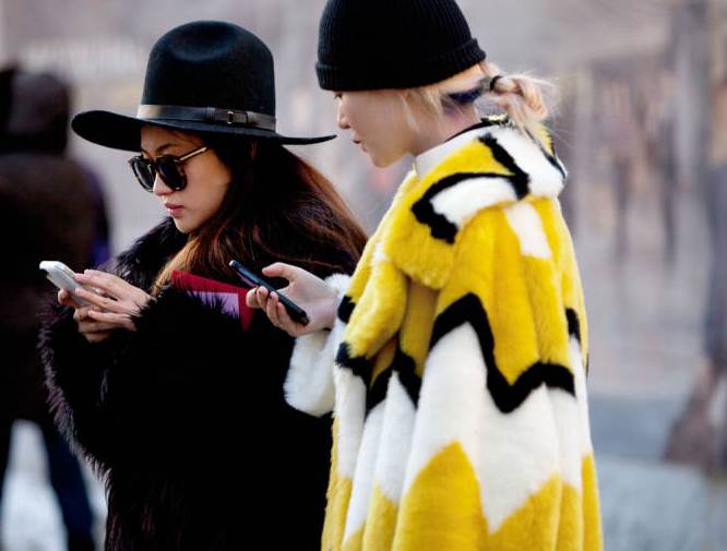 Recent fur style from the streets for the fall 2014 season