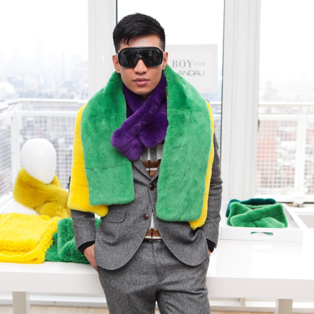Bryan Boy is such a fan of fur fashion that he even launched his own fur accessories line with designer Adrienne Laundau in 2014