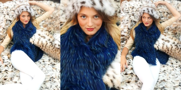 Somper Furs luxe lynx blanket and accessories