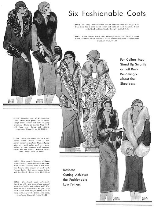 1929 B. Altman Coats Advertisement