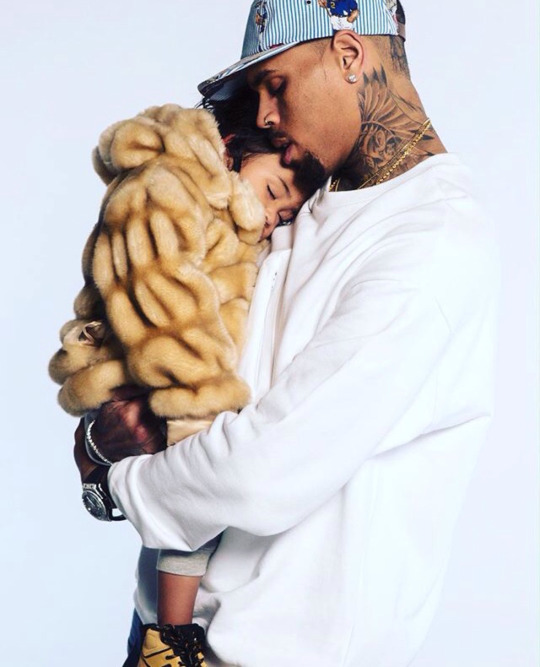 Singer Chris Brown and his daughter Royalty from earlier this year