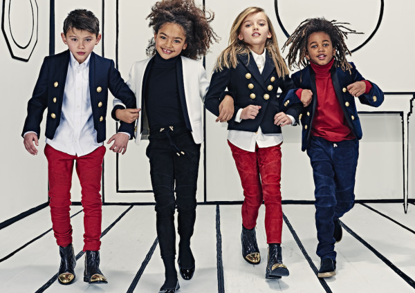 Denim take on a whole other twist in the new Balmain Kids line