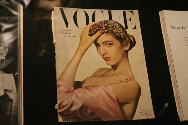 Carmen Dell'Orefice first magazine cover at the age 16