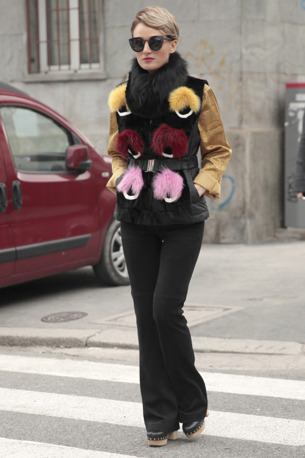 Street style - Milan Fashion Week FW16 - February 2016