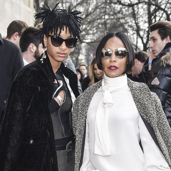 Willow Smith and her mother Jada Pinkett Smith at Paris Fashion Week March 2016