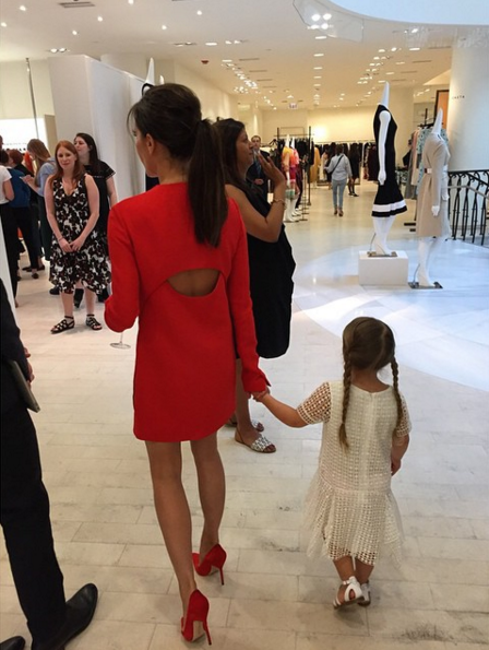 Victoria Beckham and her daughter Harper