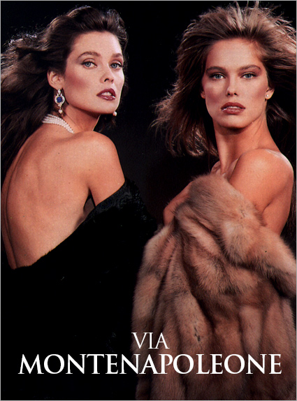 Carol Alt in a 1985 ad