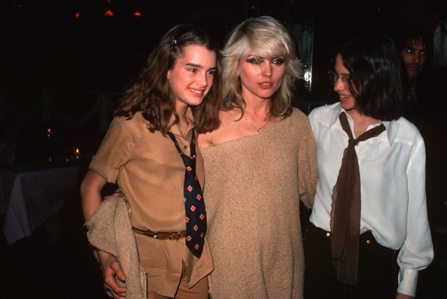 Brooke Shields and Debbie Harry at Studio 54, 1978.