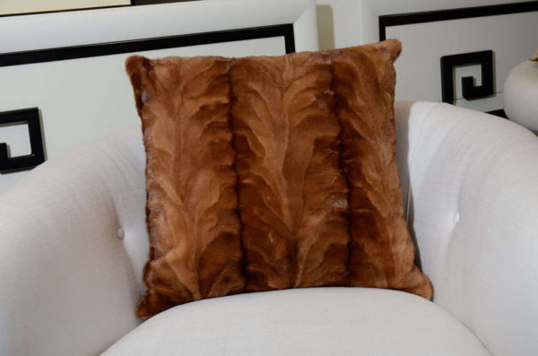 Caramel Sheared Mink Pillow