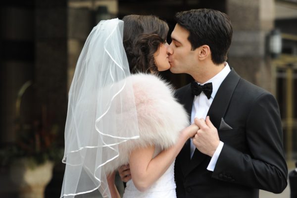 Faux-fur-shrug-for-winter-wedding-dress