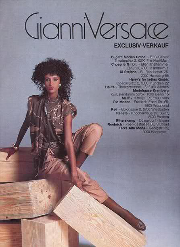 Iman, Gianni Versace Ad