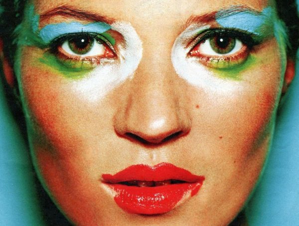 Kate Moss shot by Mario Testino - one of the images on display in the exhibit