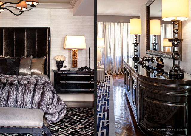 A look at Kris Jenner's bedroom(on left) as seen in Keeping up with the kardashians