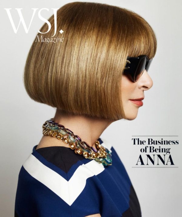 A 2015 WSJ feature on Anna Wintour photographed by Mario Testino