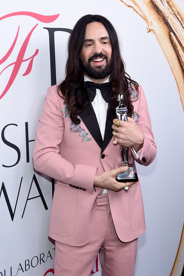 Alessandro Michele at the 2016 CFDA Awards where he was presented with the prestigious International award