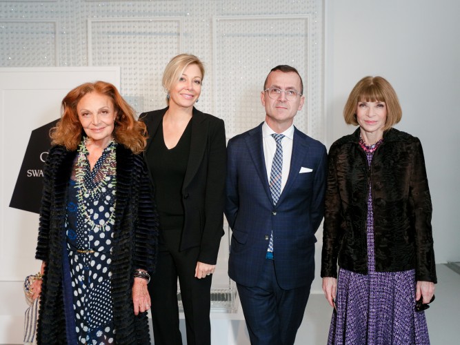 Diane Von Furstenburg, Nadja Swarovski, Steven Kolb, Anna Wintour