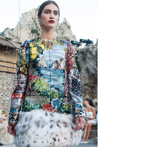 Dolce & Gabbana Haute Couture FW 2014-2015 Alta Moda collection was lavishly presented on the island of Capri